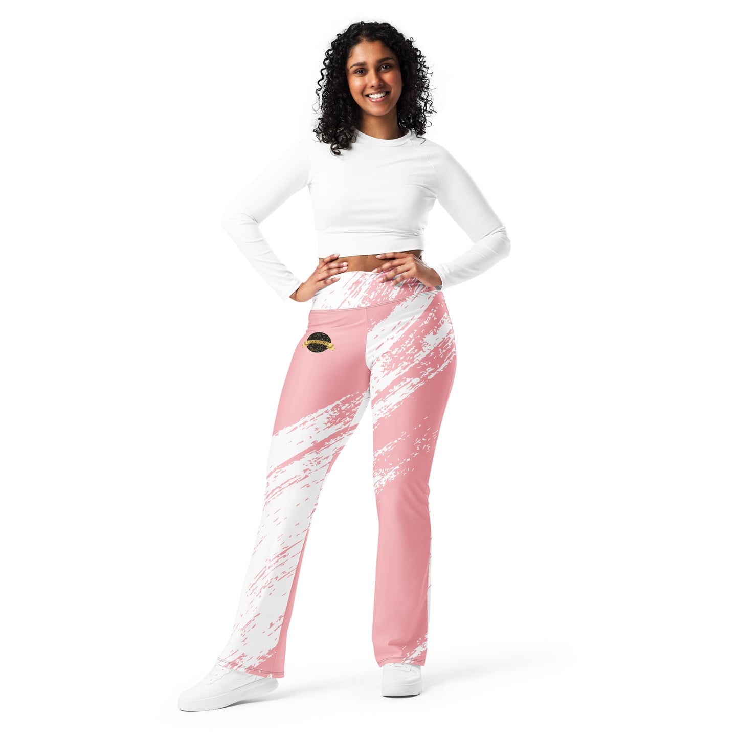 Mars Flare leggings (Pink & White)