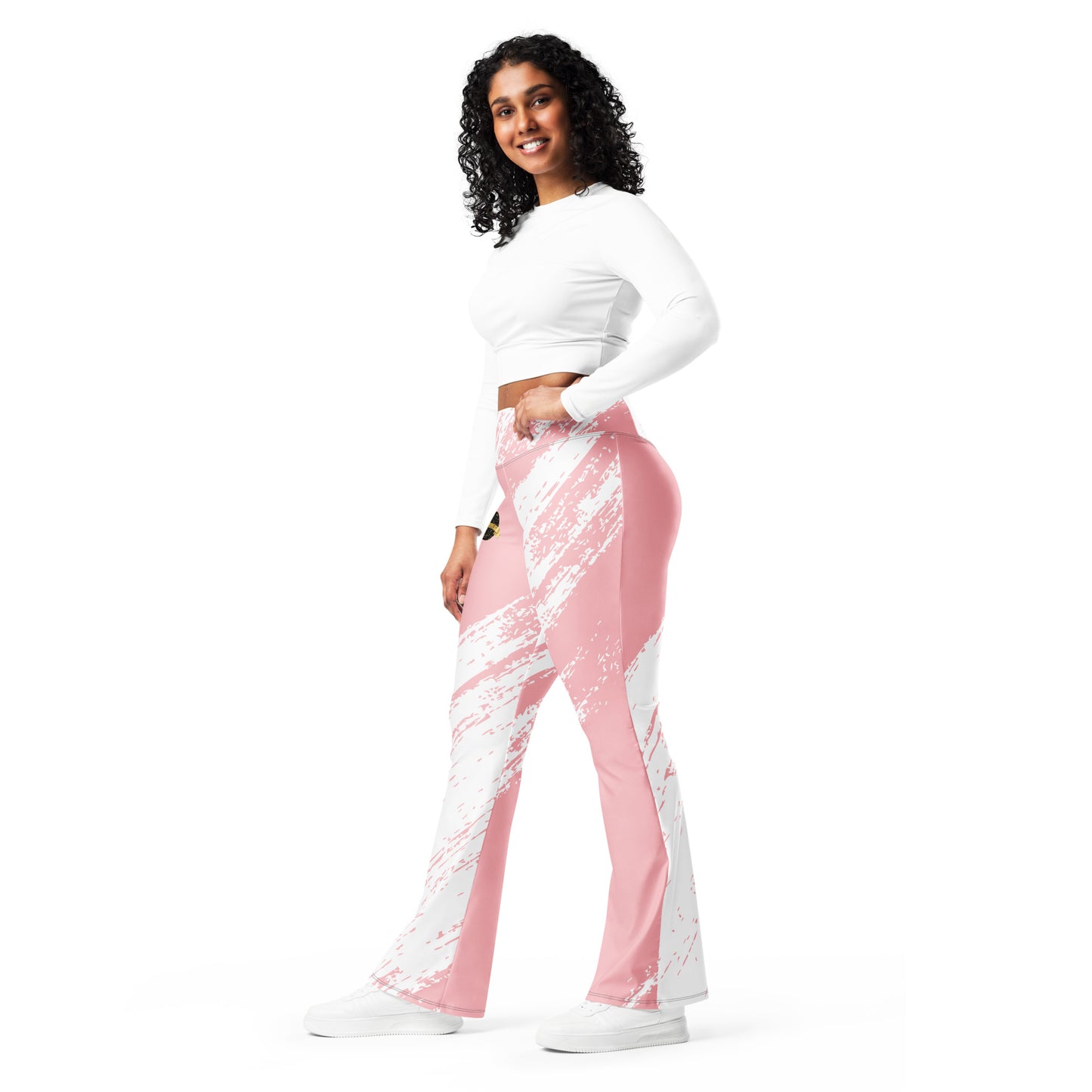 Mars Flare leggings (Pink & White)