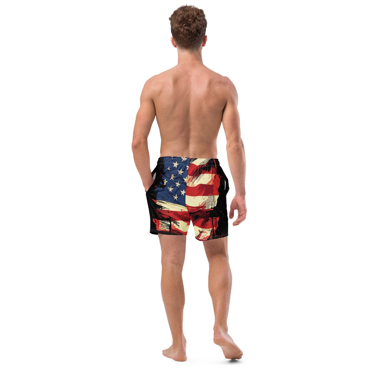 Independence day swim trunks