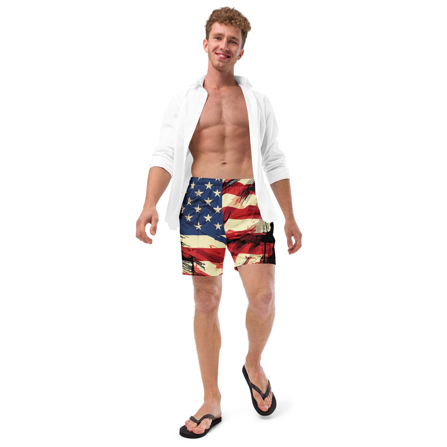 Independence day swim trunks