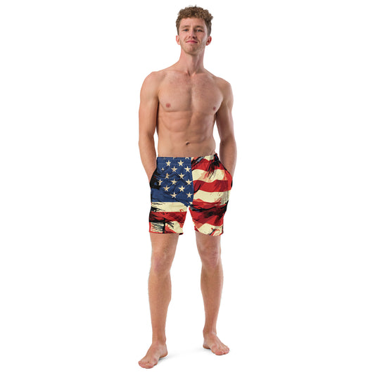 Independence day swim trunks