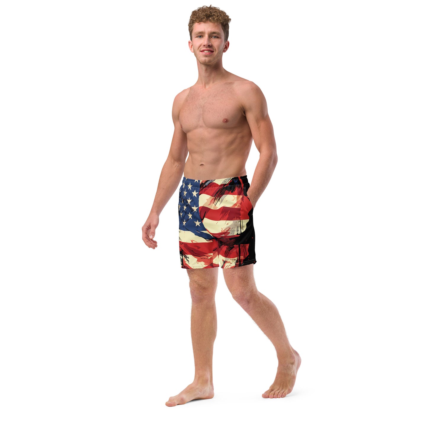 Independence day swim trunks