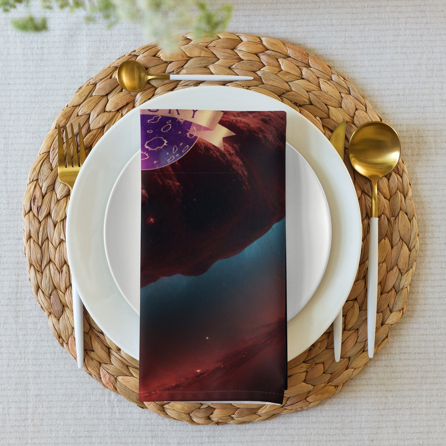 Galactic Mars Luxury Cloth napkin set