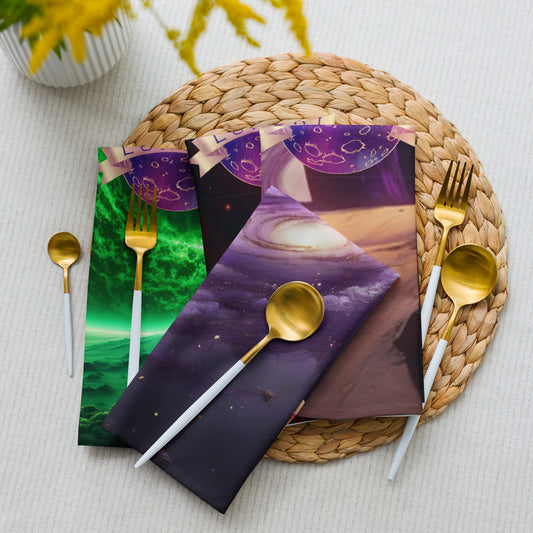 Galactic Mars Luxury Cloth napkin set