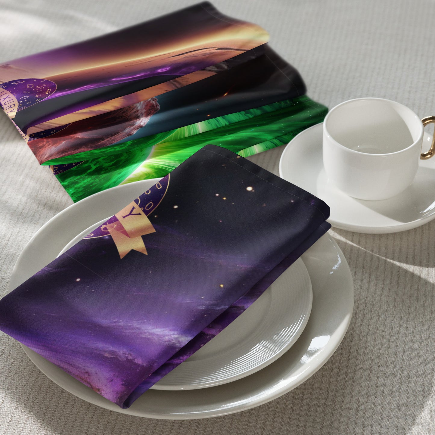 Galactic Mars Luxury Cloth napkin set