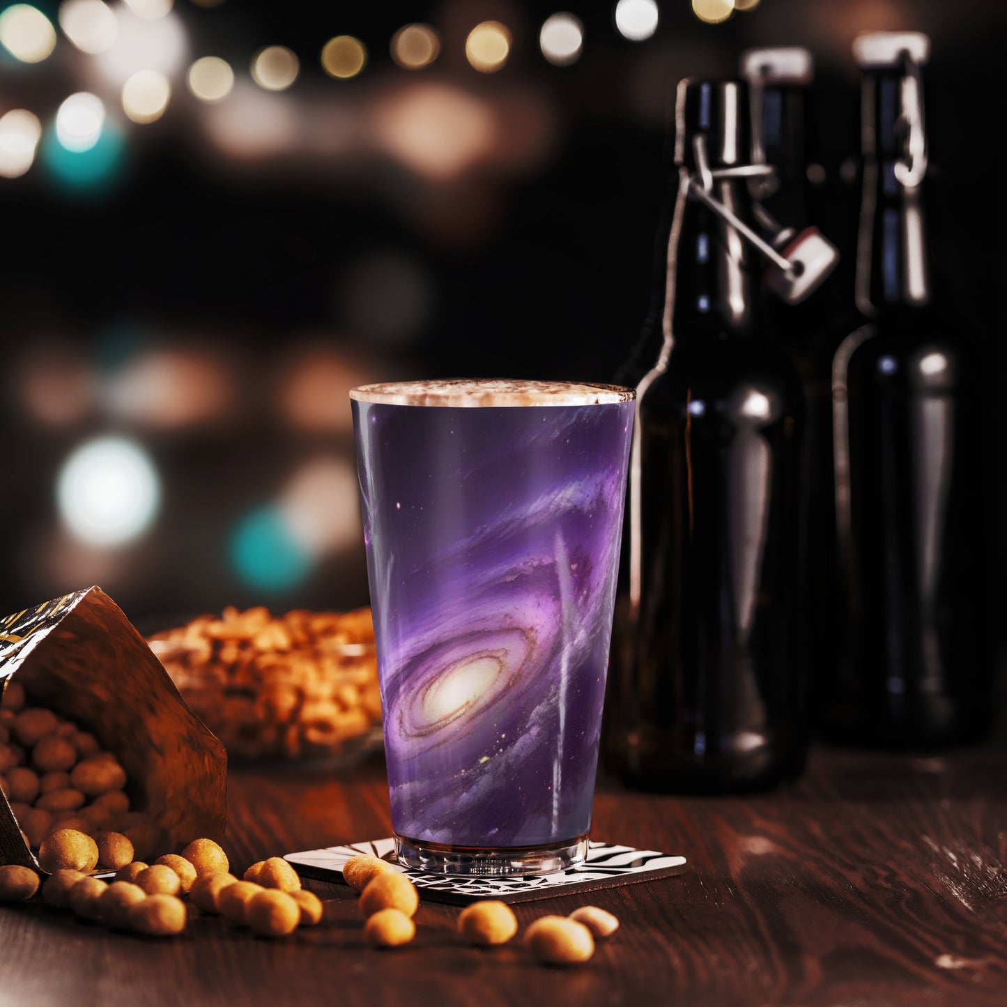 Galactic Mars Shaker pint glass